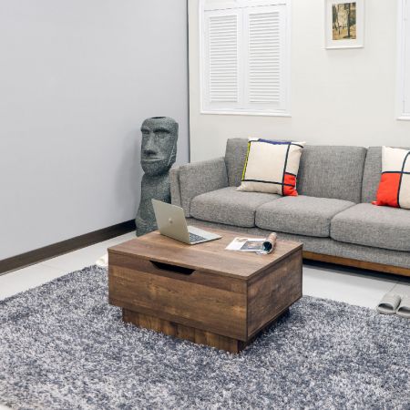 Közel a természeteshez, északi stílusú tölgyfa emelhető dohányzóasztal